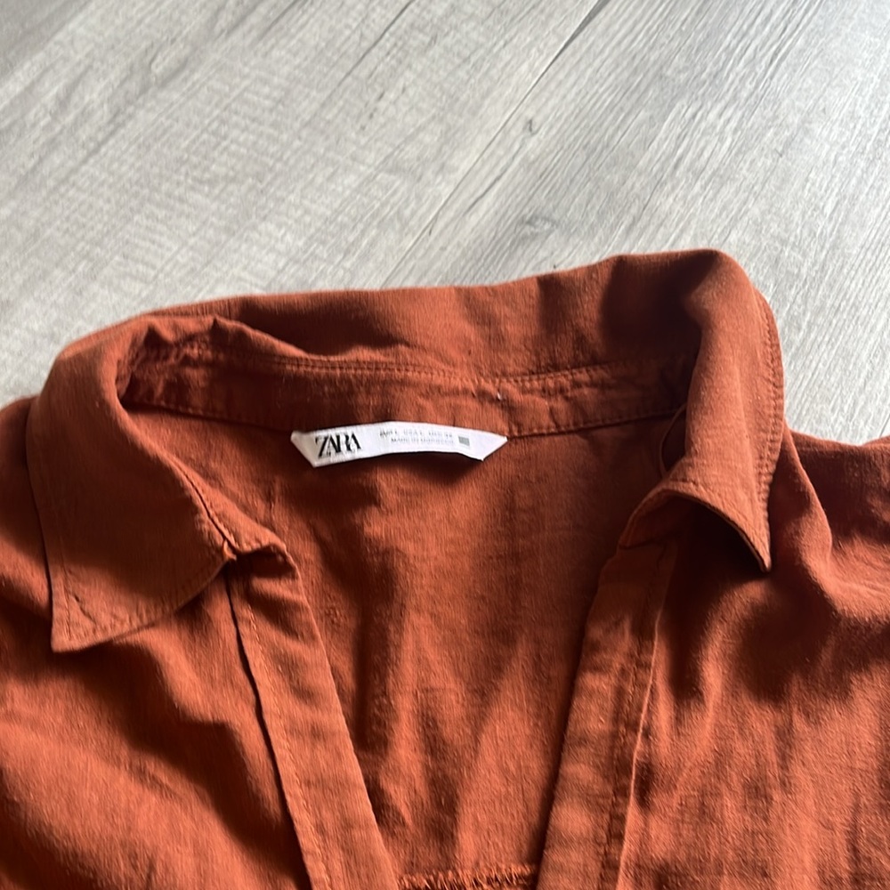 ✨Zara cropped top, in Terra Cotta ✨ - Picture 4 of 6